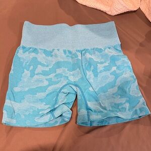 Blue Camouflage Women's Shorts
